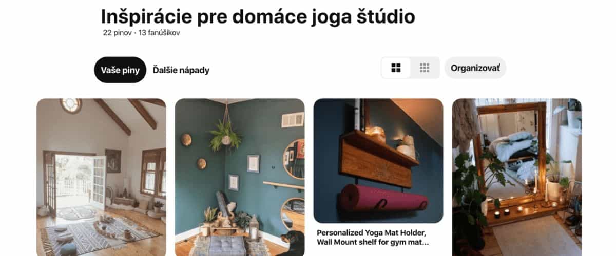 pinterest inspiracija kućni joga studio2